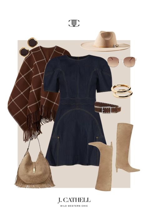 Cowgirl Chic: Sophisticated Takes on Western Wear - J. Cathell Sophisticated Western Outfits, Western Style Aesthetic, Formal Cowgirl Outfits, Western Business Professional, Chic Western Outfits, Classy Cowgirl Outfits, J Cathell, Western Glam, Classy Cowgirl