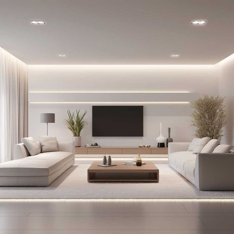 3+ Living Room Lighting Trends Making Waves in Interior Design • 333+ Images • [ArtFacade] Modern Luxury Interior, Latest Living Room Designs, Home Hall Design, Living Room Renovation, Plaster Ceiling, Minimalist Apartment, Modern House Facades, Lifestyle Ideas, How To Craft