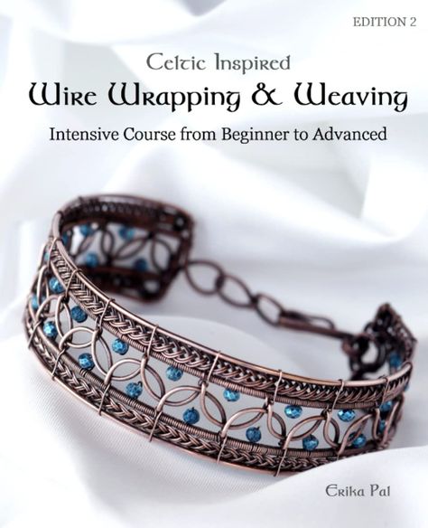 Celtic Inspired Wire Wrapping & Weaving : Intensive Course from Beginner to Advanced: 12 Complete Tutorials with Multiple New Techniques: Amazon.co.uk: Pal, Erika: 9798389132542: Books Free Swedish Weaving Patterns, Copper Jewelry Diy, Wire Weaving Techniques, Wire Wrap Tutorial, Swedish Weaving Patterns, Metal Art Jewelry, Wrap Tutorial, Celtic Weave, Wire Wrap Jewelry Designs