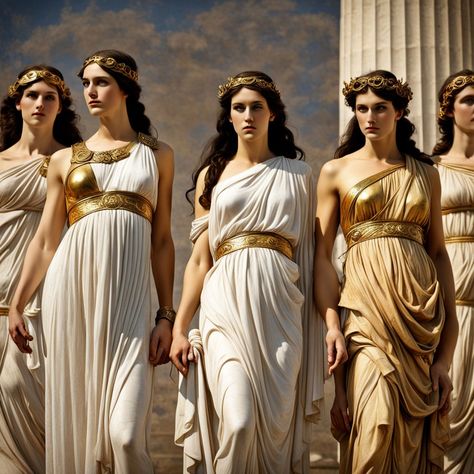 Roman Aesthetic Outfit, Greece Outfits Women, Ancient Rome Outfits, Roman Empire Outfit Woman, Roman Outfits Women, Greek Gods And Goddesses Outfits, Ancient Greek Outfit Women, Greek Outfit Ancient, Roman Costume Womens