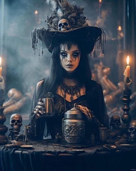 Gothic Perfume, Halloween Maquillage, Witch Pictures, Dark Elegance, Gothic Girl, Dark Witch, Fever Dream, Gothic Fantasy Art, The Gothic