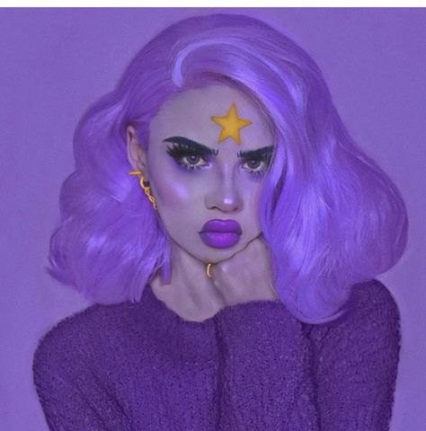 Lumpy Space Princess Tattoo, Lumpy Space Princess Costume, Diy Princess Costume, Princess Meme, Halloween Makeup Artist, Orange Lighting, Kush Mascara, Amethyst Cosplay, Adventure Time Cosplay