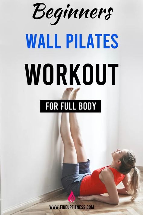 15 Minutes Wall Pilates Exercises | Full Body Wall Pilates Workout Trx Pilates, Wall Pilates Workout, Full Body Pilates, Full Body Pilates Workout, Beginner Pilates Workout, Beginner Pilates, Mat Pilates Workout, Workout Fat Burning, Workouts For Beginners