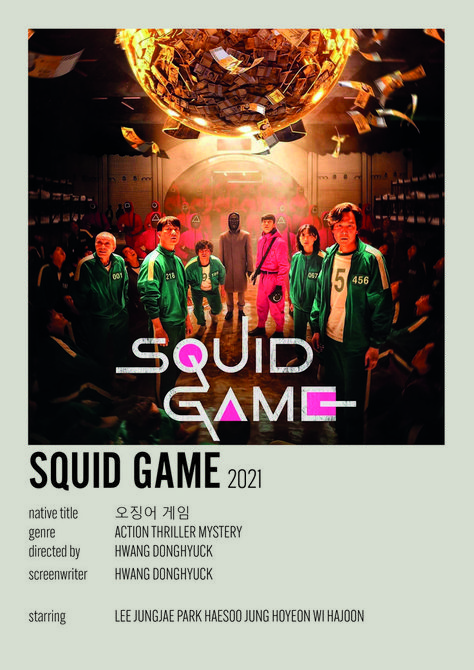 squid game poster Squid Game Poster, Kdrama Recommendation, Mystery Genre, Mystery Film, Watch Korean Drama, Korean Drama Series, Drama Tv Shows, Great Movies To Watch, Korean Drama List