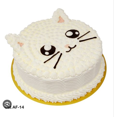 Kitty Cakes For Kids, Simple Cat Cake, Kitty Cakes Birthdays, Cute Cat Cakes Birthday, Diy Cat Cake, Cake Cat Design, Cat Cake Designs Birthday, Easy Cat Cake, Cat Birthday Cakes