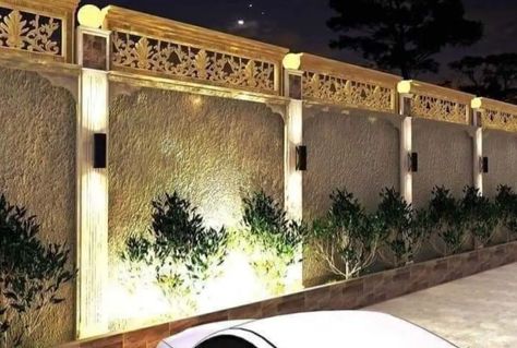 Punjab House, Compound Wall Gate, Compound Wall Gate Design, Boundry Wall, Boundary Wall Design, House Front Wall Design, Wall Gate, Marriage Hall, India Punjab