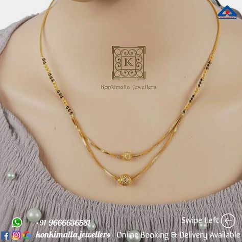 #KJ_G529 Net Weight: up to 12 grams Item : Black Beeds Short Fb, Insta, Pinterest: @konkimalla.jewellers Big Earrings Gold, Gold Earrings For Kids, Wedding Jewelry Sets Bridal Jewellery, Delicate Gold Jewelry, Black Beads Mangalsutra, Black Beads Mangalsutra Design, New Gold Jewellery Designs, Gold Earrings Models, Fancy Jewelry Necklace