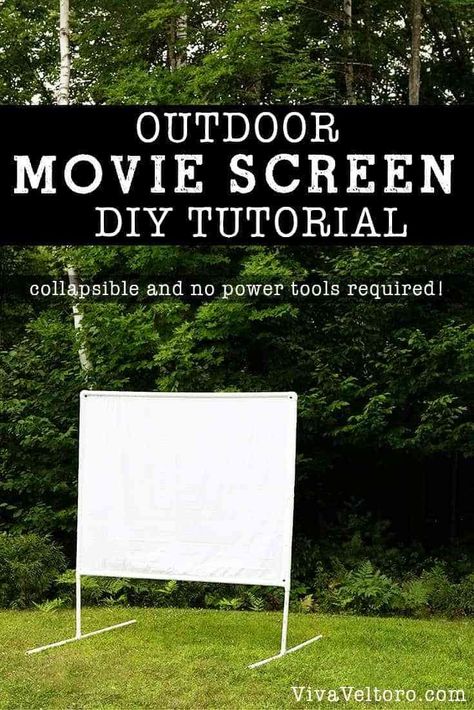 diy movie projector screen #projectorscreen Diy Movie Projector, Homemade Projector, Diy Movie Screen, Projector Screen Diy, Movie Projector Screen, Diy Outdoor Movie Screen, Outdoor Movie Theater, Outdoor Movie Screen, Backyard Movie Nights