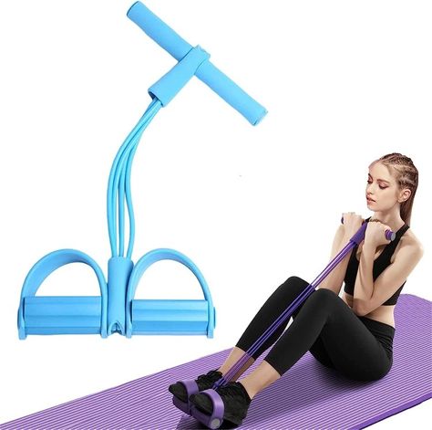 4 TUBES PEDAL waist trimmer】 4 tube pedal fitness ropeis made of enviromental foam, and tube is made of NBR, which is healthy to body. 6pcs pull ropes, high tensile strength and good elasticity than 2pcs 【LOSE FAT AND SHAPE YOUR BODY】 - Multifunction tension rope fitness. This resistance training tool workouts your arms, tummy, shoulders, legs and butt,Waist Trimmers. It is not only way to lose your fat by exercising with our tummy trimmer but also a way to shape your body. 【VERY EFFECTIVE AND C Exercise Arm, Tummy Trimmer, Arm Exercise, Exercise Band, Simple Exercise, Waist Trimmer, Resistance Workout, Crossfit Workouts, Resistance Training