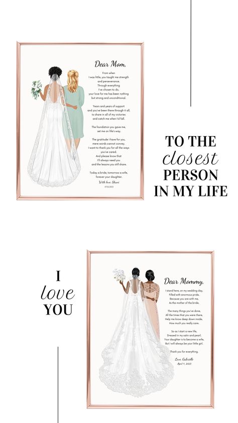 Our exclusive design makes a perfect personalized gift for your mom, mum, mother, step-mother or mother of the groom for your Wedding, Anniversaries or simply reminds someone how much you love them. This listing is for mother of the bride, mom of the bride, step mom of the bride. ✨DIGITAL FILE and PRINT✨ Themed Wedding Decorations, Mom Wedding Gift, Personalised Gifts For Friends, Step Mother, Dear Mom, Wedding Gifts For Bride, Mom Wedding, Housewarming Party, Gifts For Your Mom