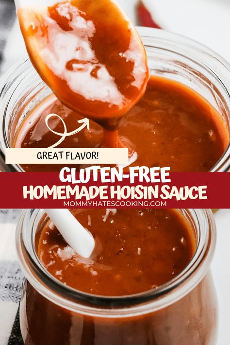 Homemade Hoisin Sauce Recipe, Hoisin Sauce Recipe, Homemade Hoisin Sauce, Gluten Free Hoisin Sauce, Asian Dipping Sauce, Mexican Salsa Recipes, Gluten Free Recipes Easy, Good Foods To Eat, Hoisin Sauce