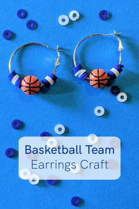 Basketball Earrings Diy, Sports Crafts To Sell, Team Spirit Crafts, Basketball Earrings, Diy Basketball, Earrings Crafts, Sports Crafts, Sport Craft, Earrings Diy