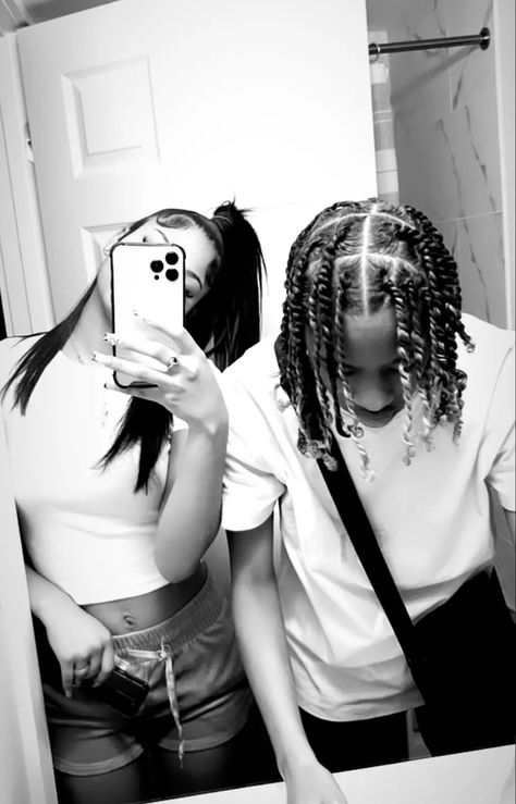 Dreadhead And Girlfriend, Laid Up With Bae Pictures, Male And Female Best Friends, Curly Hair For Women, Notti Osama, Twist Hairstyle, Black Relationship Goals, Hair For Women, Black Love Couples