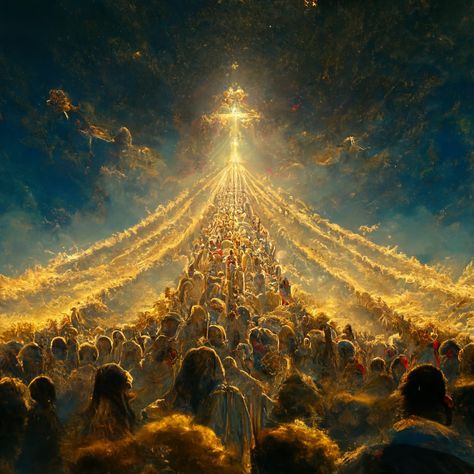 ‎❤️‍🔥 on Twitter: ""People entering the Kingdom of Heaven", AI-generated I used the prompts in Midjourney https://t.co/7T8zZnBqPm" / Twitter Physics Facts, Biblical Artwork, Madara Susanoo, Christian Illustration, Jesus Artwork, Drawing Prompts, Heaven Art, Bible Images, Jesus Christ Art