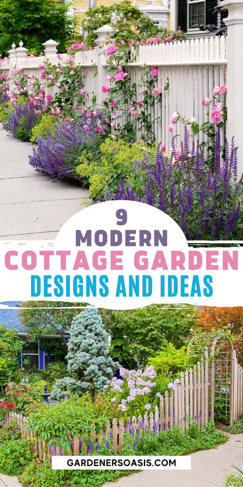 How To Design A Modern Cottage Garden | Gardening Modern Cottage Garden, Small Cottage Garden Ideas, Garden Concept, Garden Front Of House, Classic Cottage, Cottage Garden Design, Cottage Garden Plants, English Cottage Garden, Gardening Flowers