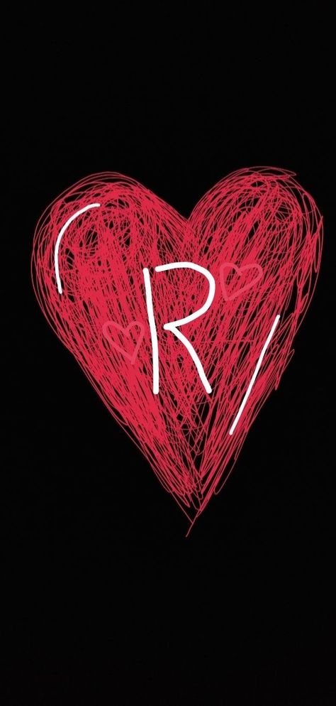 R With A Heart, Initial R Aesthetic, R Aesthetic Letter, R Wallpaper Letter, Letter R Wallpaper, I Love R, R Heart, Night Bike Ride Video, R Love