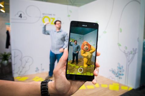 Inside Google Tango's augmented reality dreams - CNET Augmented Reality Illustration, Ar Photobooth, Argumented Reality, Augmented Reality Design, Ar Photo, Ar Card, Ar Ideas, Augmented Reality Games, Augmented Reality Art