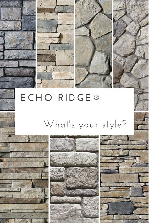 Stone Colors For Fireplace, Echo Ridge Pro Fit Alpine Ledgestone, Fieldstone Veneer Exterior, Echo Ridge Country Ledgestone Fireplace, Cream Brick Ranch House Exterior, House Finishing Ideas Exterior, Country Ledgestone Echo Ridge, Types Of Stone Exterior, Exterior Stone Veneer Ideas