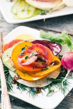 A beautiful and healthy Shaved Winter Salad ~ http://theviewfromgreatisland.com Winter Vegetable Salad, Growing Winter Vegetables, Farm Dinner, Lighter Recipes, Winter Salads, Winter Lunch, Nordic Recipe, Winter Vegetable, Vegan Entrees