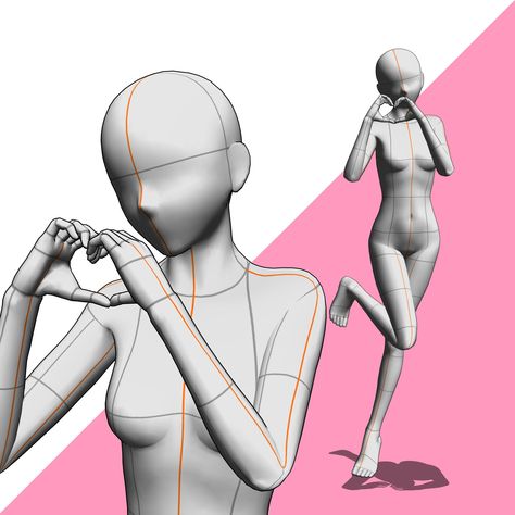 Hand pose for idle heart - CLIP STUDIO ASSETS Heart Pose, 3d Pose, Manga Poses, Studio Poses, Body Reference Drawing, Anatomy For Artists, Body Reference Poses, Photo Editing Lightroom, Drawing And Painting