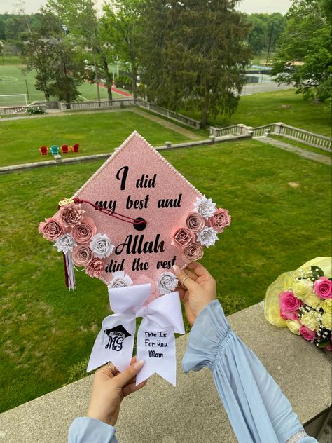 Graduation topper muslim graduation cap design decoration Graduation Cap Designs Arabic, Graduation Cap Designs Muslim Girl, Arabic Graduation Cap, Graduation Cap Designs Islam, Islamic Graduation Caps, Muslim Graduation Cap, Cap And Gown Decoration Ideas, Cap Graduation Decoration, Muslim Graduation