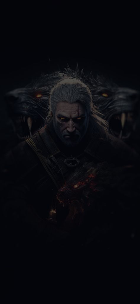 Witcher 3 Geralt & Wolves Black Wallpaper - Cool Geralt Wallpaper Geralt Of Rivia Wallpapers, Witcher 3 Aesthetic, Geralt Wallpaper, Wallpapers With Black Background, Witcher 3 Wallpapers, 3 Aesthetic Wallpaper, Wolves Black, Witcher 3 Geralt, Witcher Wallpaper