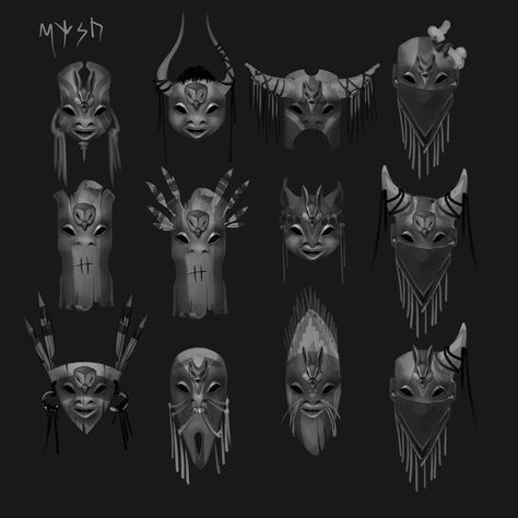 Shaman's Mask, Shaman Mask, Game Icons, Animal Mask, Dnd Monsters, Grunge Art, Masks Art, Masked Man, Animal Masks