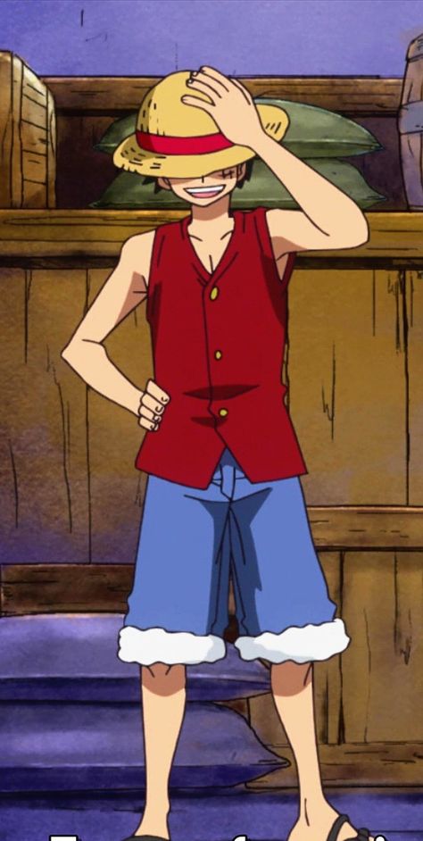 Luffy Full Body Pic, Luffy Standing, One Piece Intro, Cosplay Luffy, Luffy Outfits, Luffy Drawing, Soul Eater Cosplay, Luffy Cosplay, One Piece Logo