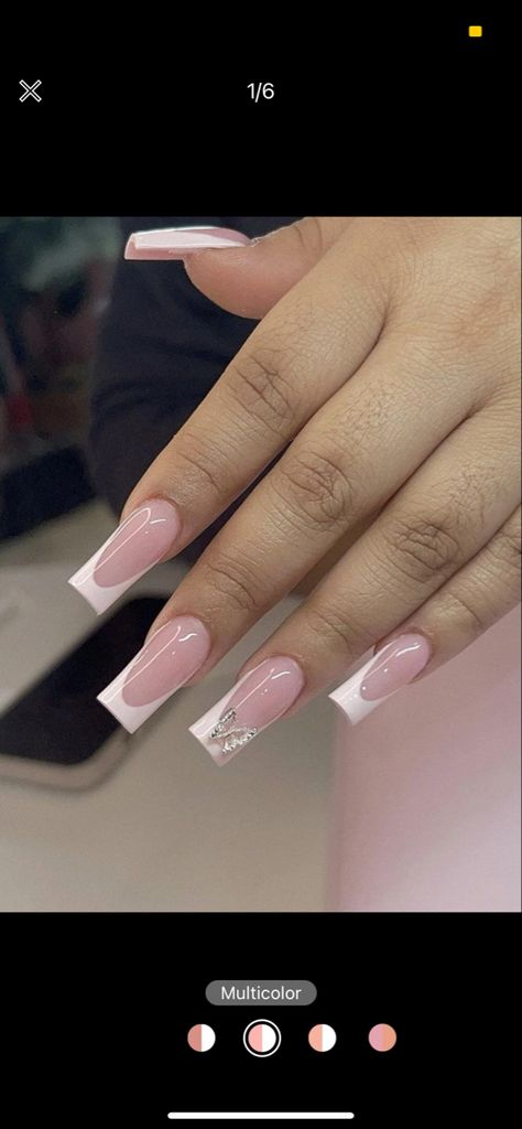 Pink French Tip With Butterflies, Chrome French Tip Nails With Butterflies, Pink French Tip Nails Butterfly, White French Tip Nails With Butterfly Charm, Pretty Nails White French Tips, White French Tip Nails With Butterfly, French Tip And Butterfly Nails, Acrylic Nails Ideas Butterfly, White French Nails With Butterflies