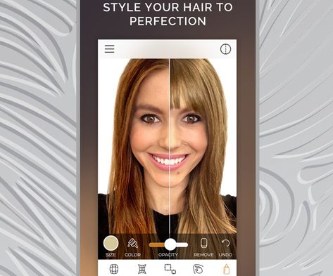 Change Hair Color: Modiface Hair Color App What Hair Colour Suits Me, Try On Hair Color, Filter Apps, Types Of Hair Color, How To Dye Hair At Home, Change Hair Color, Change Hair, Hair Quiz, Try On Hairstyles