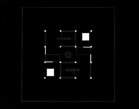 Cooper Union Archive : Student Project : Nine Square Grid [ARCH_111_Unknown02_1971-72X] Nine Square Grid Architecture, Square Architecture, Frame Architecture, Nine Square, Grid Architecture, Cooper Union, Square Grid, Student Project, School Architecture