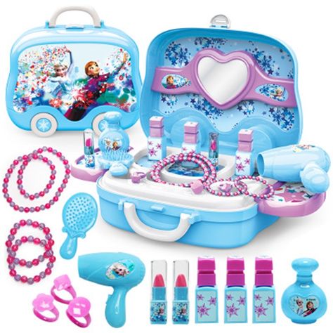 Disney Princess Toys Frozen, Frozen Makeup, Makeup Toys, Disney Princess Toys, Frozen Toys, Makeup Kit For Kids, Princess Toys, Girls Toys, Frozen Elsa And Anna