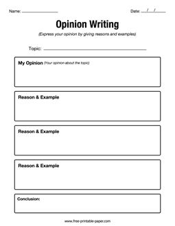 Opinion Writing Template, Opinion Writing Graphic Organizer, Free Graphic Organizers, Free Printable Paper, Writing Graphic Organizers, Graphic Organizer Template, Essay Plan, Opinion Essay, Writing Paper Template