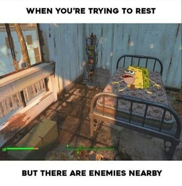 Fallout 4 memes Fallout Meme, Video Game Memes, Spongebob Memes, Funny Lol, Gaming Memes, Fallout, Funny Texts, I Laughed, 1 2 3