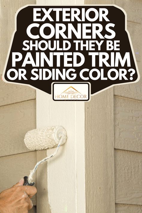 Trim For Exterior Windows, Tan Siding White Trim, Tan Siding Black Trim, House And Trim Same Color Exterior, Painting House Trim Exterior, Cream Trim Exterior House, Painting Vinyl Siding House Exteriors, Natural Wood Trim Exterior, Painting Exterior Vinyl Siding