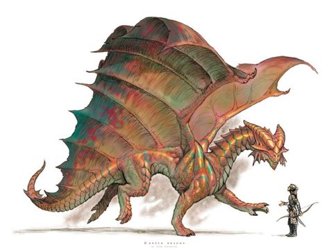 ArtStation - Collection of selected works, Todd Lockwood Todd Lockwood, Rpg Creatures, Dnd Creatures, Types Of Dragons, Creature Fantasy, Fantasy Dragons, Fantasy Realm, Copper Dragon, Dragon's Lair