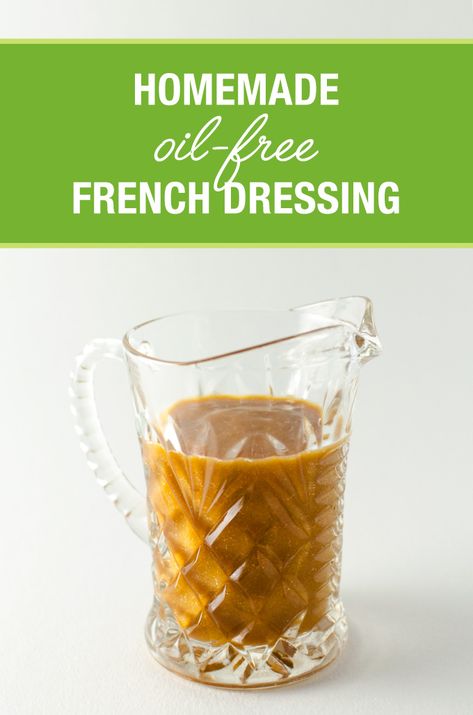 French Dressing Recipe, Vegan Dressings, Oil Free Salad Dressing, Dressing Healthy, Granulated Garlic, Vegan Salad Dressing, Vegan French, Vegan Dressing, Vegan Salads