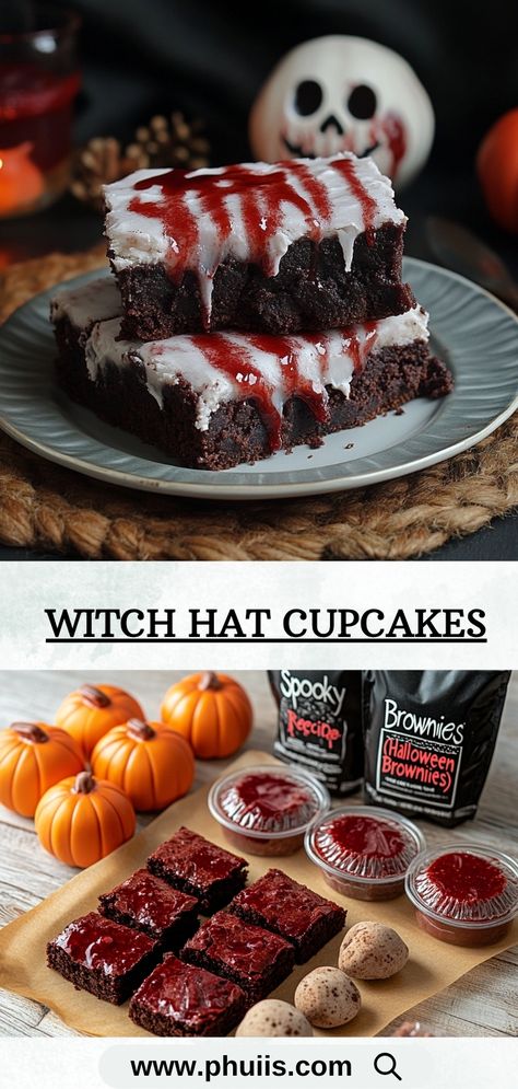 Get into the Halloween spirit with these Spooky Slasher Brownies! They’re fudgy, gooey, and topped with a fun slasher-inspired design that will thrill your guests. These brownies are not only delicious but also visually captivating, making them the perfect treat for Halloween parties, gatherings, or even a cozy night in horror movies. Halloween Snacks, Halloween Desserts, Cozy Night, Halloween Spirit, Halloween Parties, Pumpkin Recipes, Halloween Treats, Spirit Halloween, Night In