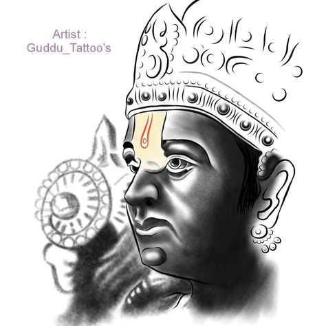 Tirupati Balaji digital sketch, digital sketch Balaji Tattoo, Temple Drawing Easy, Balaji Images, Tirupati Temple, Tattoo God, Krishna Tattoo, Temple Drawing, Tirupati Balaji, Gond Painting