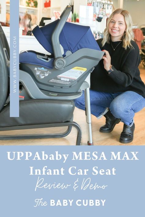 Video: UPPAbaby MESA MAX Infant Car Seat Review and Demo #infantcarseat #rearfacingcarseat #carseats #uppababycarseats #babyregistry Uppababy Mesa, Car Seat Reviews, Car Max, Infant Car Seat, Baby Registry, Cubbies, Infants, A Car, Car Seat