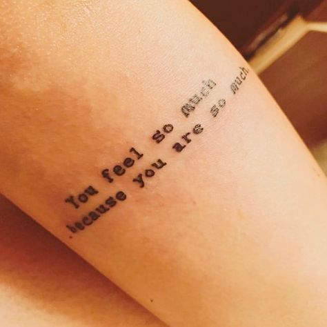 Sensitive Person Tattoo, Highly Sensitive Person Tattoo, You Are So Much More Tattoo, Over Emotional, Person Tattoo, Christopher Poindexter, Too Sensitive, More Tattoo, Sensitive Person