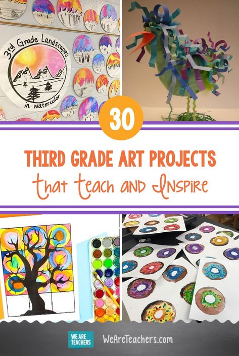 30 Best Third Grade Art Projects To Tap Into Kids' Creativity Art Projects 3rd Grade Classroom, Year 3 Art Lessons, Art Lesson For 3rd Grade, Art Activities For Third Grade, Art For Grade 3 Activities, 3rd Grade Texture Art Projects, Project Based Learning Art Projects, Art Lessons 3rd Grade, Art Project For 3rd Grade