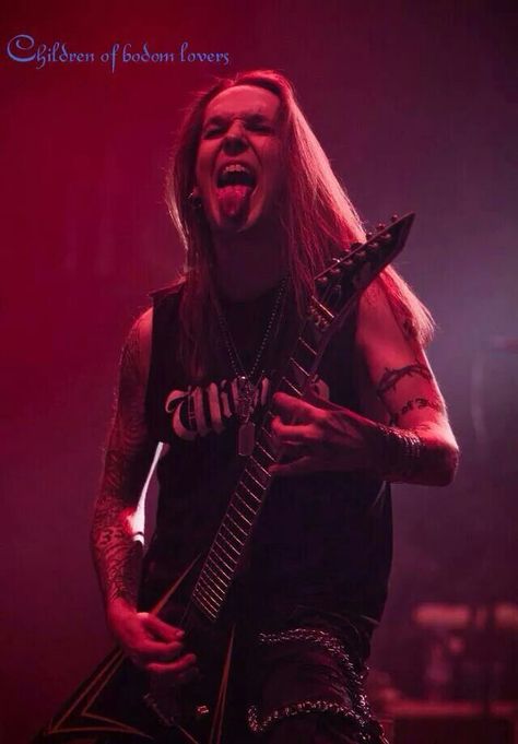 Alexi Laiho - Children of Bodom Alexi Laiho, Children Of Bodom, Ghost Of You, Power Metal, Music Aesthetic, Long Hair Styles Men, Attractive People, Metal Music, Guitar Player