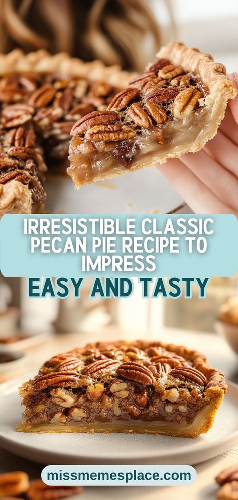 Make an unforgettable impression with this irresistible classic pecan pie recipe! Known as the world's best ever pecan pie, it boasts a perfect blend of buttery pecans and a silky filling that melts in your mouth. Whether it’s your holiday dessert or a special occasion, this pie will steal the spotlight. The simple ingredients, including corn syrup and brown sugar, come together to create a deliciously sweet treat. Follow this recipe to bring the taste of Southern charm to your table! Best Ever Pecan Pie, Classic Pecan Pie Recipe, Southern Pecan Pie Recipe, Pecan Pie Recipe Southern, Classic Pecan Pie, Southern Pecan Pie, Pecan Pie Filling, Impressive Recipes, Pecan Pie Recipe