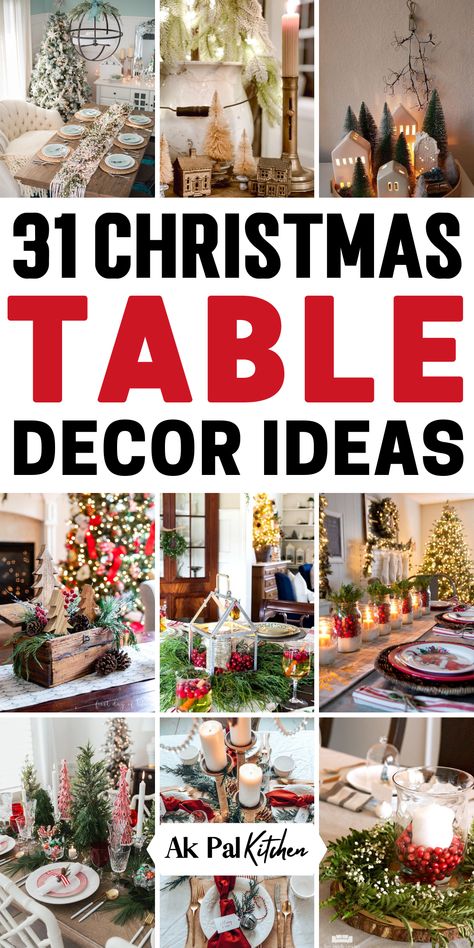 Elevate your holiday gatherings with our inspiring collection of Christmas table decorations. Explore elegant Christmas centerpieces, DIY table decor, and rustic table decorations that add charm to your festivities. From traditional Christmas tablescapes to farmhouse and modern Christmas table decor ideas, discover endless inspiration to create the perfect Christmas table. Make this holiday season truly special with Christmas Table Decorations that turn your table into a festive masterpiece. Christmas Table Decor Ideas, Christmas Table Decorations Diy, Christmas Dining Table Decor, Diy Christmas Table, Christmas Party Table, Christmas Dining Table, Christmas Table Decor, Christmas Dinner Table, Christmas Table Centerpieces