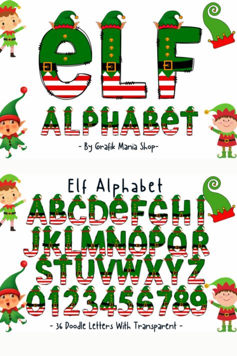 Merry Christmas Letters Free Printables, Christmas Alphabet Letters Printable, Free Christmas Font, Elf Alphabet, Elf Font, Merry Christmas Banner Printable, Christmas Alphabet Letters, Christmas Banner Printable, Christmas Fonts Alphabet