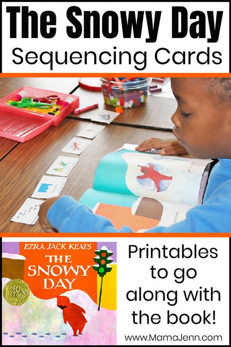 Get printable sequencing cards to go along with the book "The Snowy Day" by Ezra Jack Keats. The Snowy Day Activities, The Snowy Day Book, Snowy Day Activities, Owl Coloring Page, Preschool January, The Snowy Day, January Preschool, Winter Theme Preschool, Ezra Jack Keats