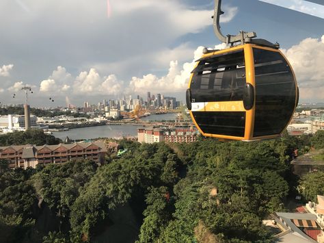 Cable car in Sentosa - Singapore Sentosa Singapore, Cable Cars, Cable Car, Car Ins, Singapore, Cable, Road, Quick Saves