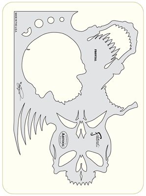 Airbrush Templates, Airbrush Skull, Dessin Game Of Thrones, Skull Template, Skull Drawings, Tattoos Henna, Airbrush Supplies, Skull Stencil, Tattoo Face