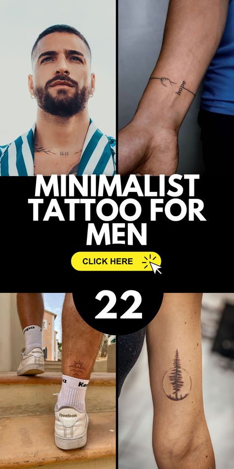 Arm Tattoos for Men: Minimalist Designs that Make a Lasting Impression Minimalist Tattoo For Men Arm, Men’s Minimalist Tattoo Leg, Tattoo Men Ideas Inspiration, Men Tatoos Arms, Words Tattoo For Men, Minimalist Tattoo Men Unique, Small Arm Tattoo Men, Best Meaningful Tattoos For Men, Subtle Tattoos Men